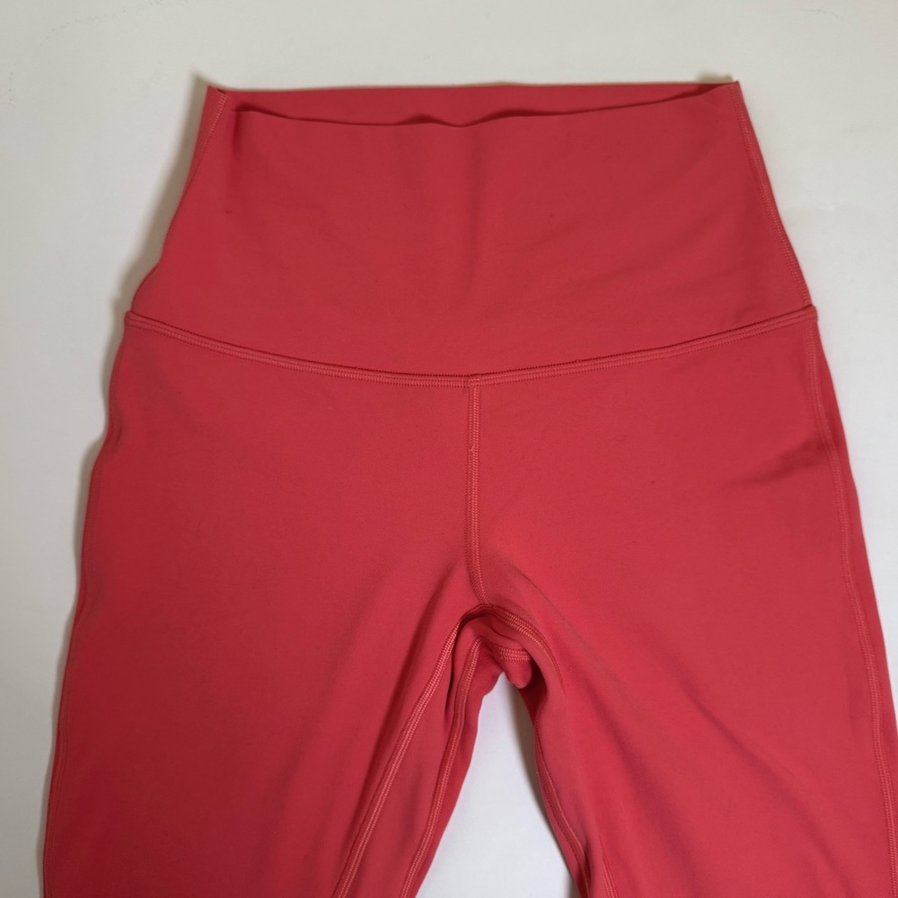 Lululemon Align High Rise Leggings Pink Coral Size 4 - Picture 3 of 7